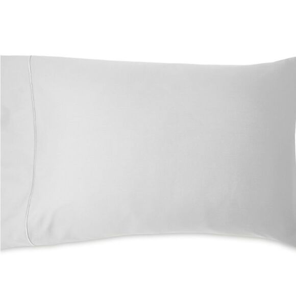 Donna Karan Silk Indulgence Cotton/Silk King Pillowcase, Pair. Color: Platinum - Picture 1 of 4
